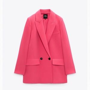 Zara Hot Pink Oversized Blazer. BRAND NEW W TAG. size small